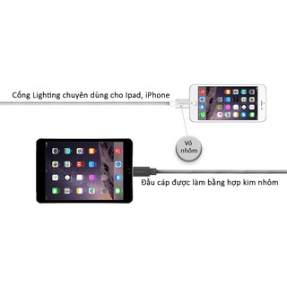 Cáp Sạc Iphone , Ipad... Lightning Orico USB LTF-10 (Bạc) -vitinhth