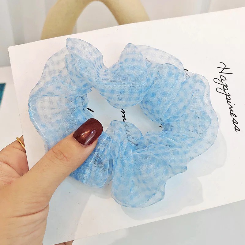 Dây chun buộc tóc vải scrunchies đẹp nhẹ nhàng SC05