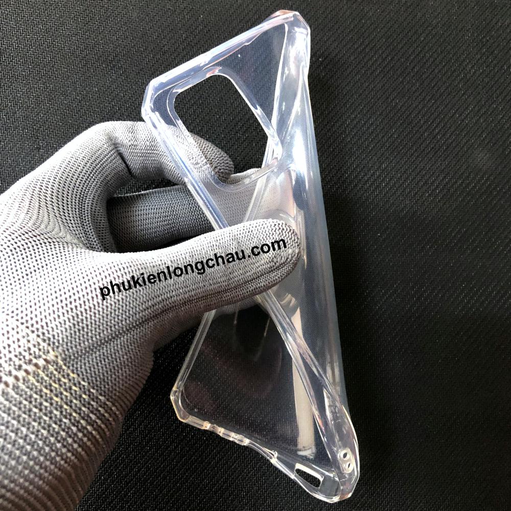 Ốp Lưng Samsung A02s/M02s Dẻo Trong Suốt Viền Vuông Chống Sốc Cao Cấp