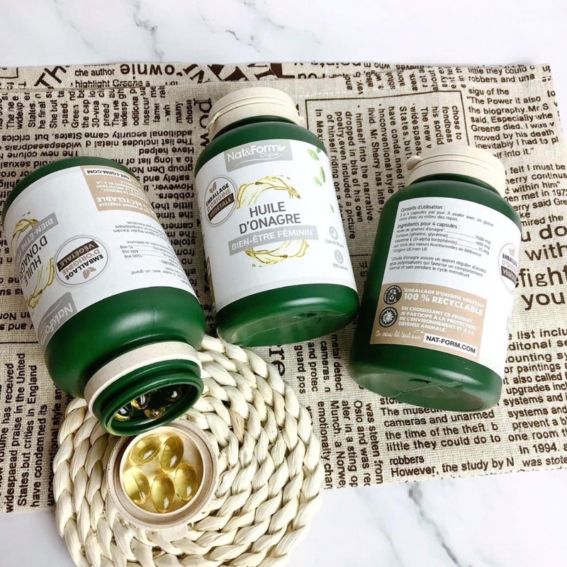 [Hàng Pháp] Tinh dầu hoa anh thảo Nat&Form | Thế Giới Skin Care