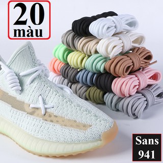 Dây giày thể thao sneaker đủ màu đủ size dài 100cm 120cm 140cm nam nữ bản tròn trơn cỡ to 5mm shoelaces 1 chiếc Sans941