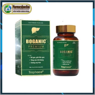 Boganic Premium Traphaco hàng cao cấp – Bổ gan, giải độc gan, tăng sức đề kháng, chống oxy hóa ( Chai 30 viên)