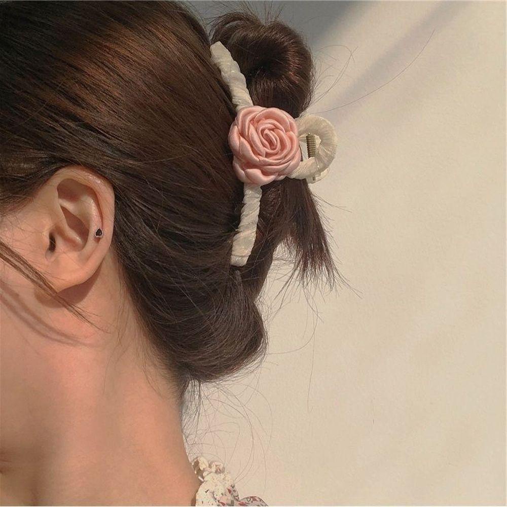 QQMALL Kẹp Tóc Đuôi Ngựa Phong Cách Vintage Thanh Lịch Cho Nữ Giá Đỡ
