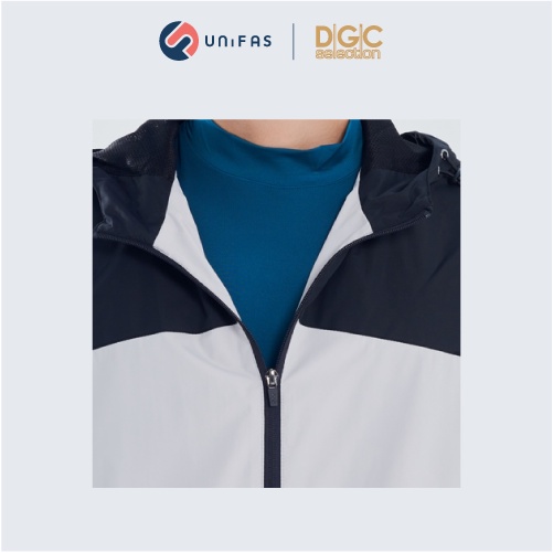 Áo khoác gió nam 2 lớp phối màu có mũ thiết kế lót lưới thoáng khí DGCs - WAJKBA10M