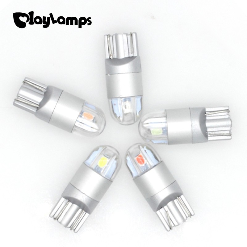 Set 2 bóng đèn led demi T10  2SMD 3030 siêu sáng chất lượng cao