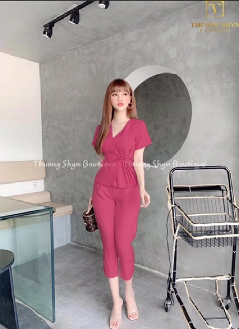 Sét Peplum Xếp Ly Bigsize