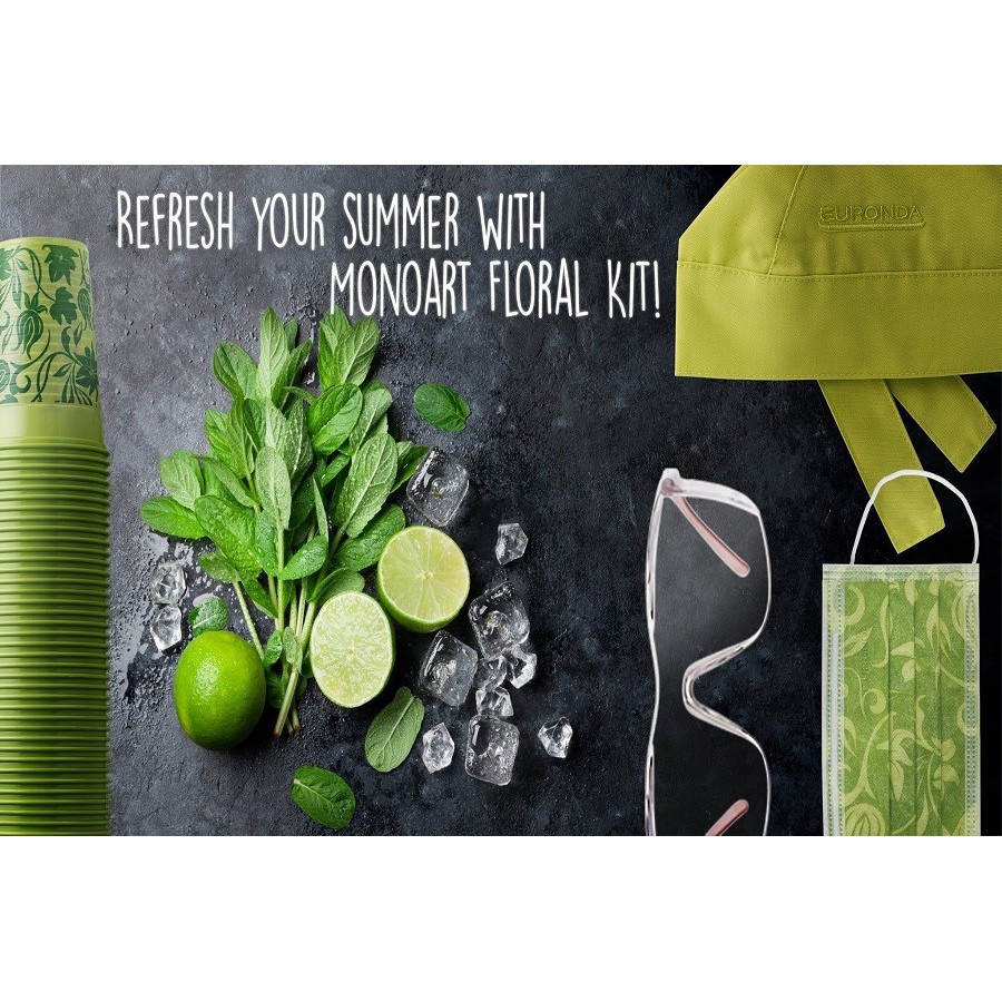 [ANE_VLNK]-Khẩu trang Euronda 3 lớp tiêu chuẩn châu Âu họa tiết hoa các màu