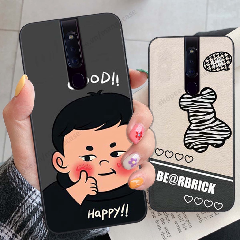 Ốp lưng Oppo F11 / F11 Pro in hình happy nice, bé gấu đáng yêu