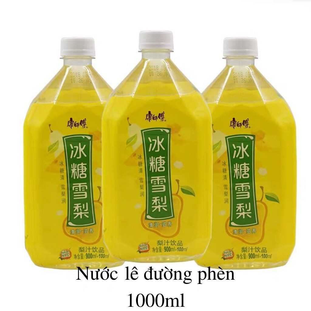 Nước Lê Đường Phèn SIEU HOTNước Lê Đường Phèn Thơm Mát 1 lít