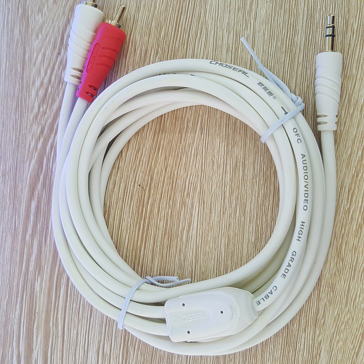 Cáp loa jack 3.5 ra 2 AV hoa sen dài 1.8M 3M 5M 10M CAO CẤP