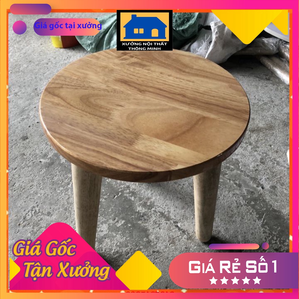 Ghế Đôn Chân Gỗ Cao su cao cao Cấp GP28