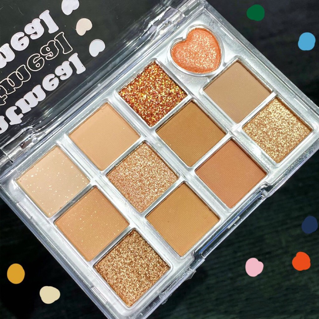 Bảng mắt 12 màu CALLCALL LING tiểu thư  MUGE LEEN Eye Shadow Western Antigues sang chảnh hot trend MUGE05 CALL01