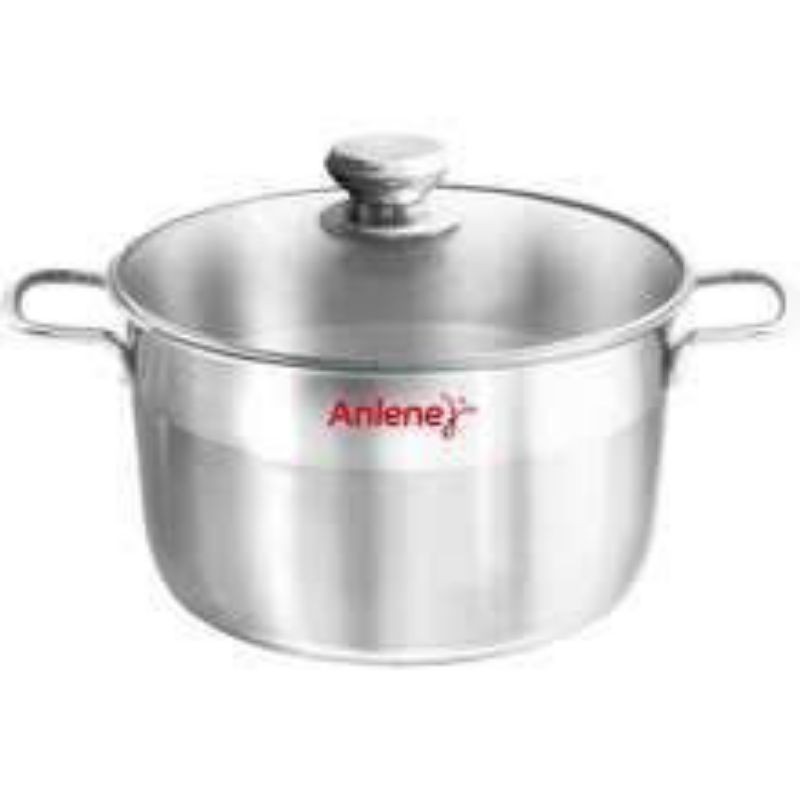 Nồi Inox ANLENE Size 24cm Nắp Kính