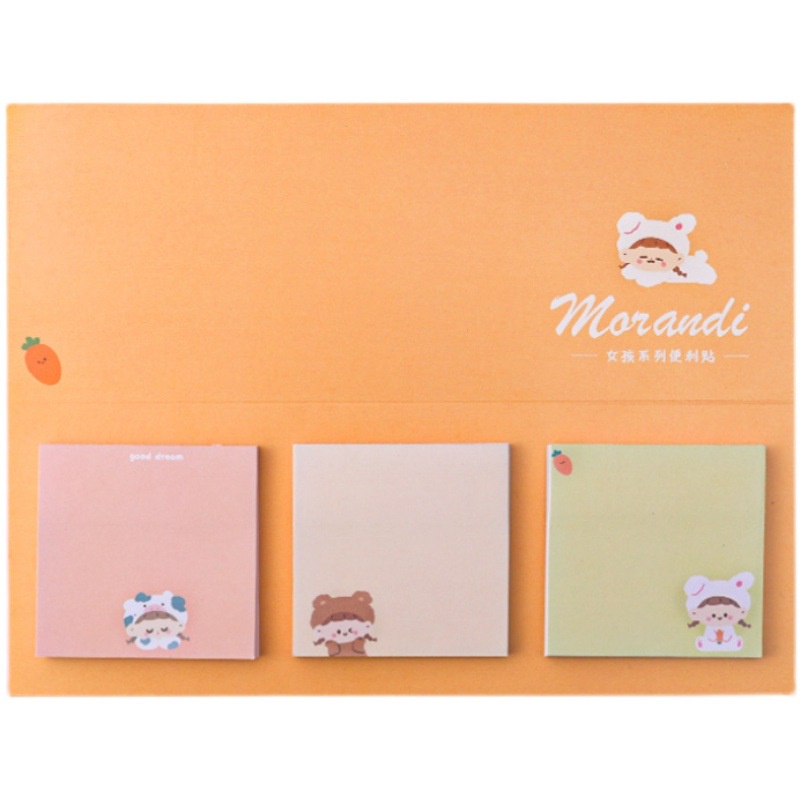 Set 3 Xấp Giấy Note 60 Trang Dễ Thương