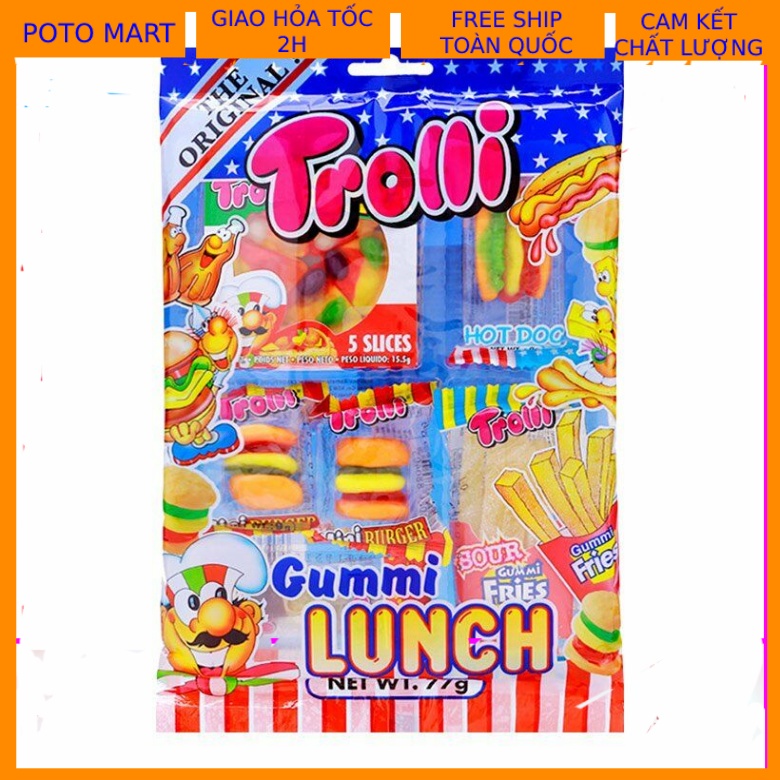Kẹo dẻo Trolli Gummi Lunch gói 77gr