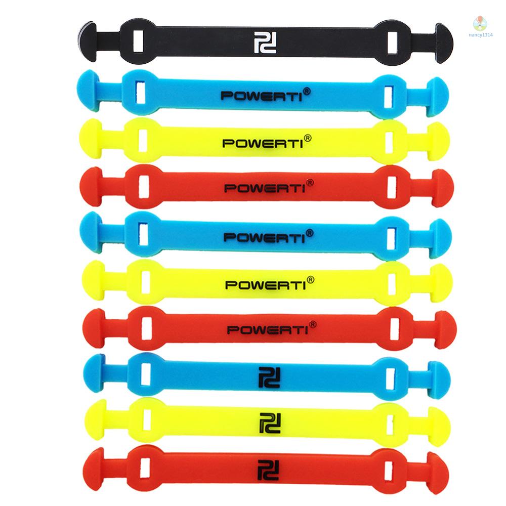 Set 10 Dây Silicone Đàn Hồi Giảm Sốc Quấn Vợt Tennis