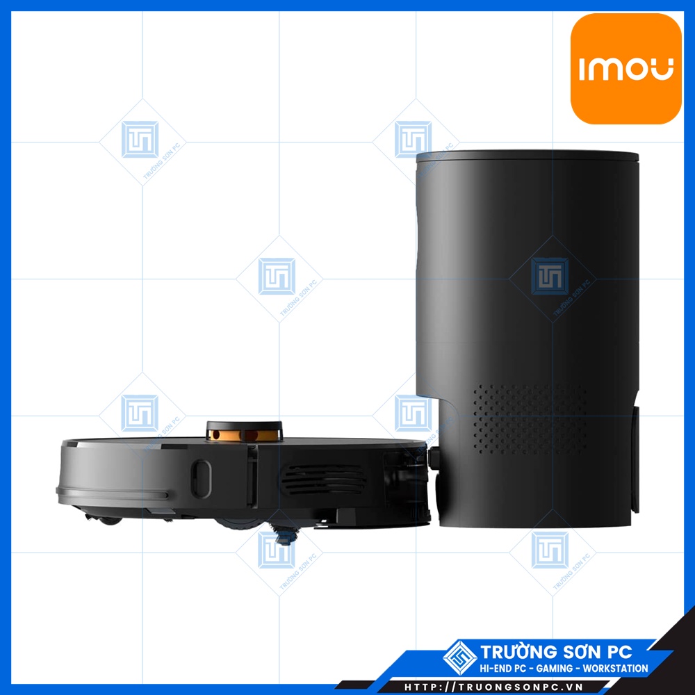 Robot Hút Bụi Thông Minh IMOU Vacuum Cleaner RV-L11-A Lực Hút 2700PA, Tự Động Đi Đổ Rác | Camera DAHUA C15 IPC-C15P