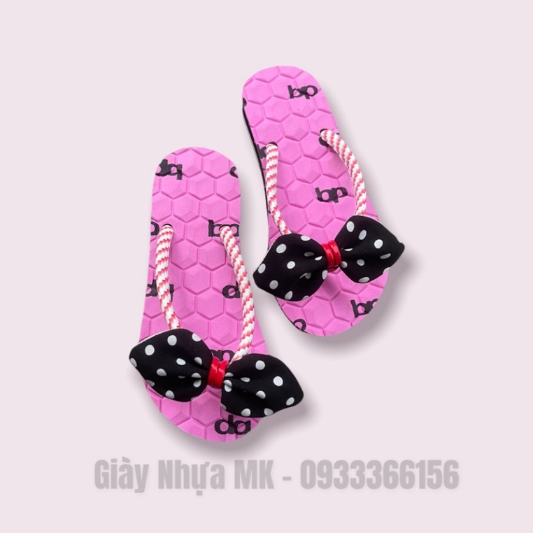 Dép Kẹp Nơ Cho Bé Siêu Cute - Dép Nơ Mẹ và Bé Dễ Thương Siêu bền - DL151