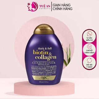 Bộ dầu gội xả kích thích mọc tóc ogx thick & full biotin & collagen - bt010