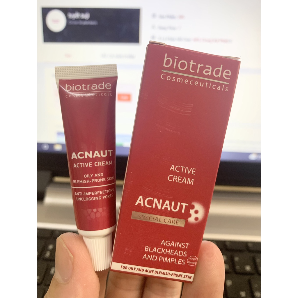 Kem chấm mụn Biotrade Acnaut Active Cream Mini size 5ml