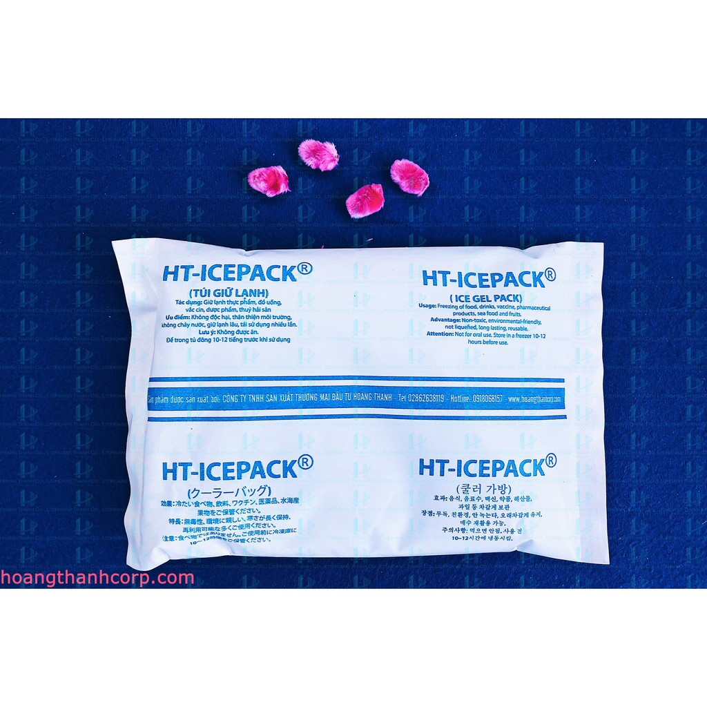 2 BỊCH ĐÁ GEL ĐÁ KHÔ HT ICE PACK – 500 GR