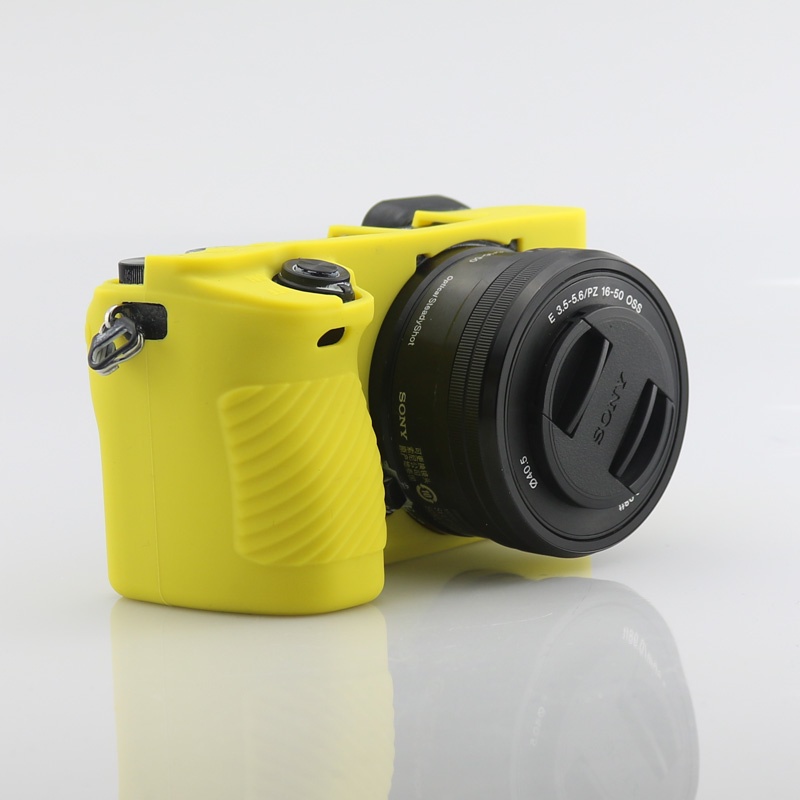 Bao Silicon Bảo Vệ Máy Ảnh Sony A6400 A6500 - Vàng