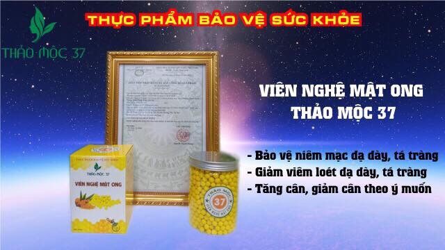 Mua hũ 500g viên nghệ mật ong Thảo Mộc 37 của công ty thảo mộc 37
