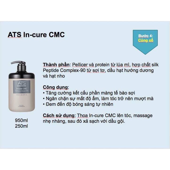 KEM PHỤC HỒI CẤU TRÚC TÓC ATS IN-CURE CMC 950ML