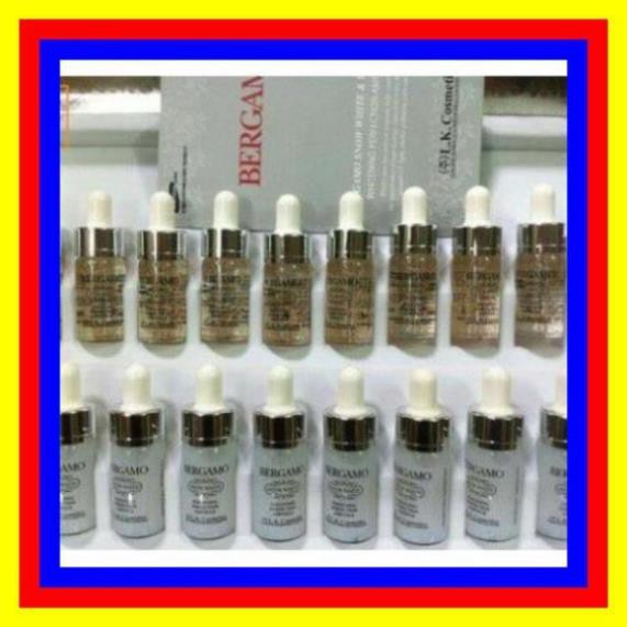 Serum Bergamo Snow White & Viva White Whitening Perfection Ampoule