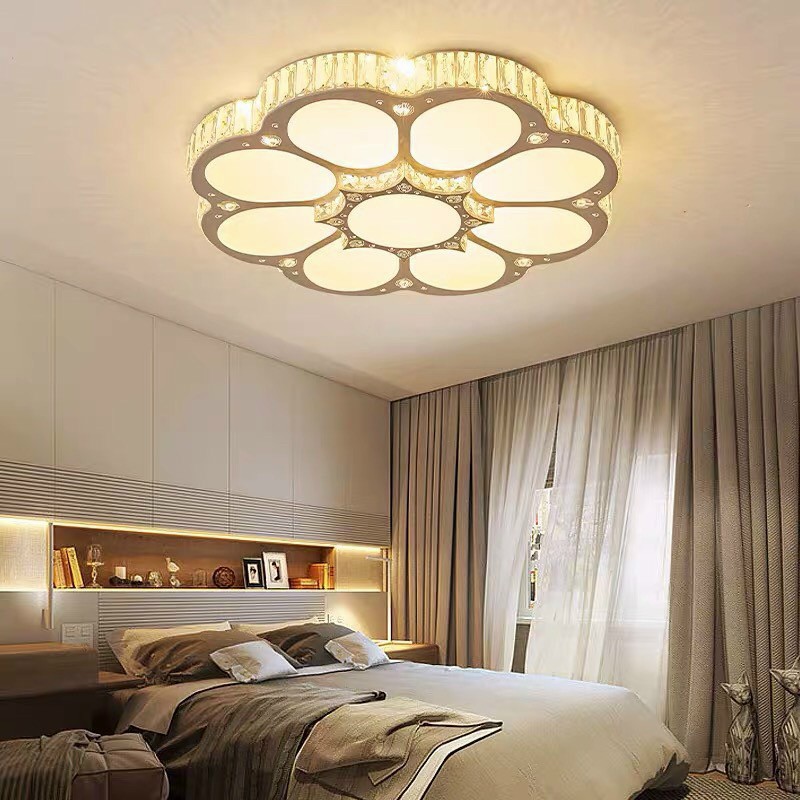 Đèn Led Ốp Trần Pha Lê OTP89, Đèn Mâm Pha Lê Trang Trí Phòng Khách
