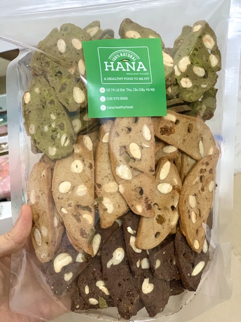 Biscotti ăn kiêng mix Matcha-Vani-Choco 500g | BigBuy360 - bigbuy360.vn