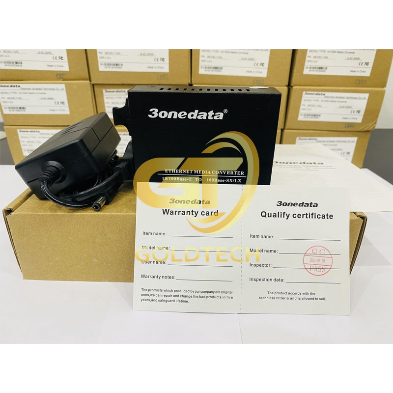 Converter quang 2 sợi 100M 3Onedata 1100L-S-SC-20KM