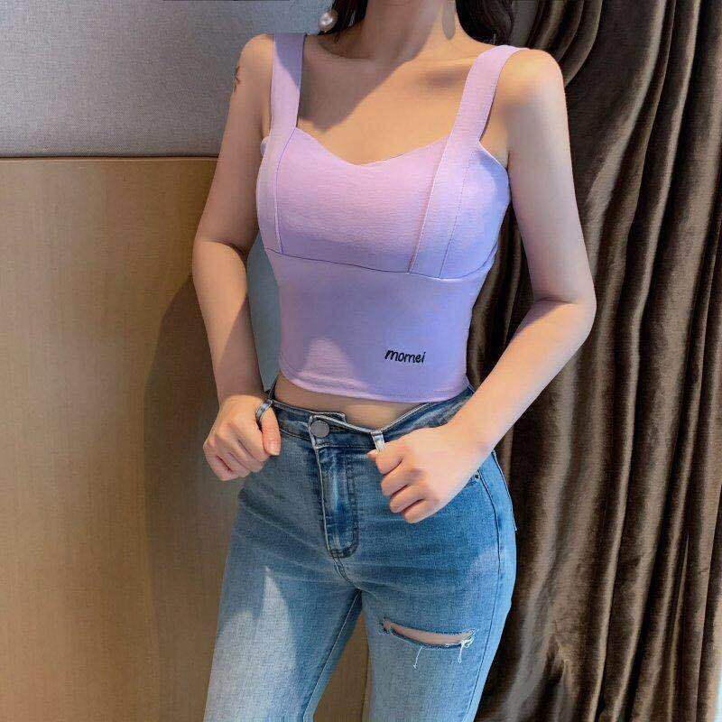 Áo Ba Lỗ Lửng Thời Trang Thoải Mái Dành Cho Nữ