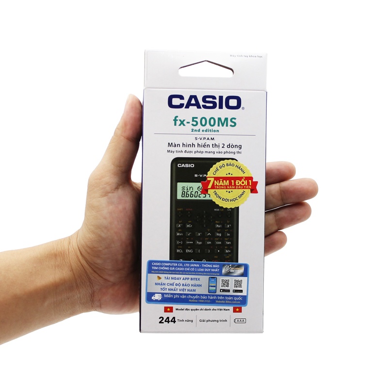 Máy Tính Học Sinh Casio FX-500MS 2nd Edition