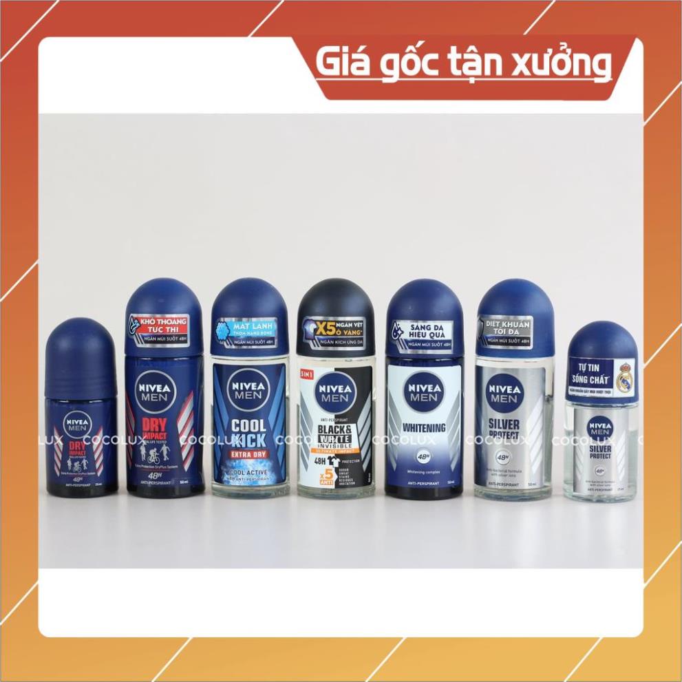 [ICLN9 giảm 5K cho đơn hàng 50k] LĂN ngăn mùi NIVEA MEN dành cho Nam ( 50ml )