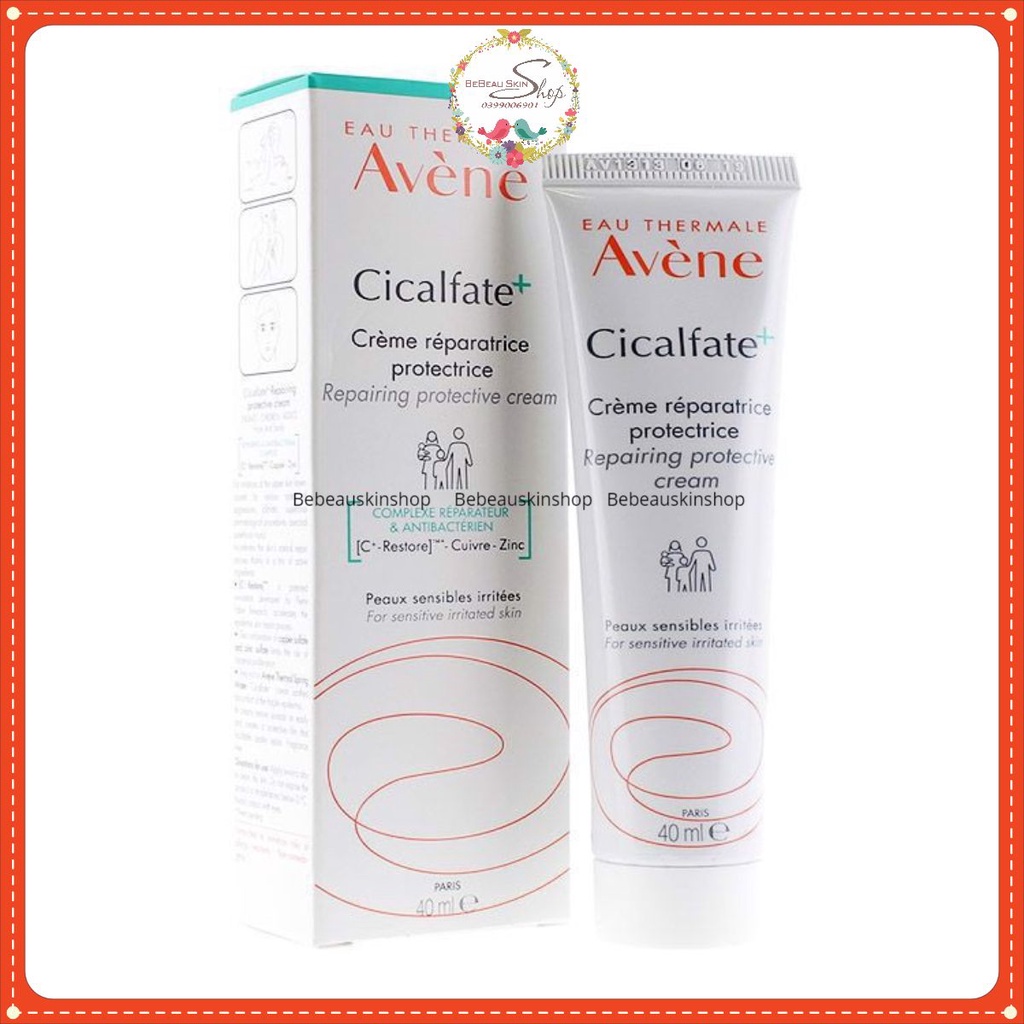 Kem phục hồi Avene Cicalfate, làm lành sẹo và cấp ẩm cho da Avene Cicalfate Restorative Skin Cream 40ml Bebeauskinshop