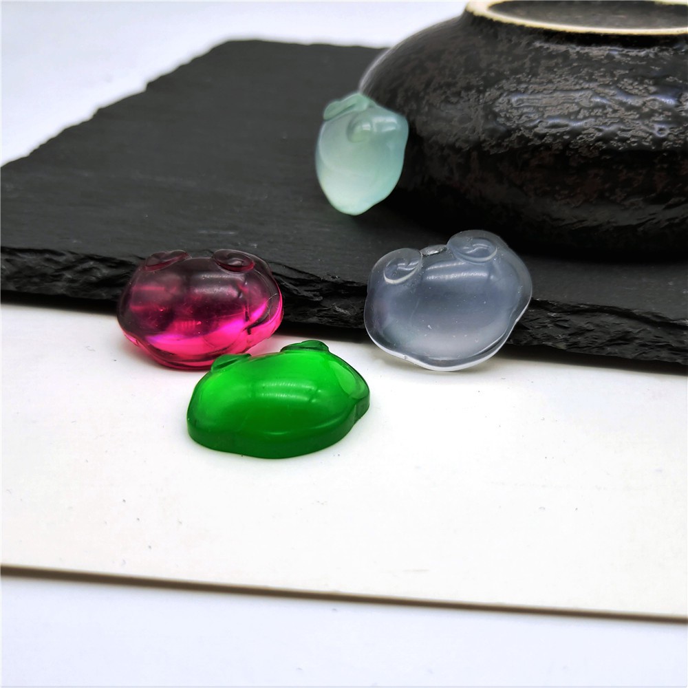 Ngọc bội resin họa tiết khóa trường thọ khóa trường mệnh 21*27mm nguyên liệu làm trâm làm trang sức cổ trang