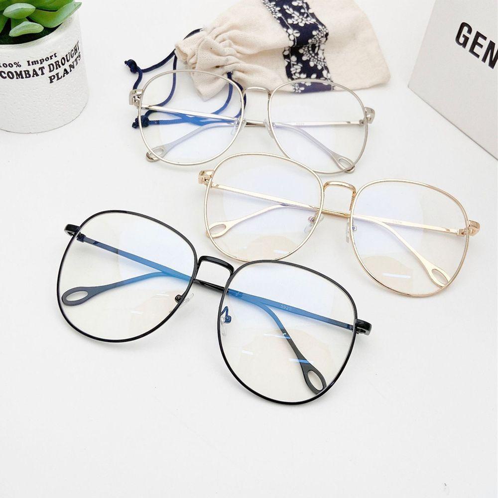 ESPO Mắt Kính Gọng Tròn Lớn Bằng Kim Loại Thời Trang