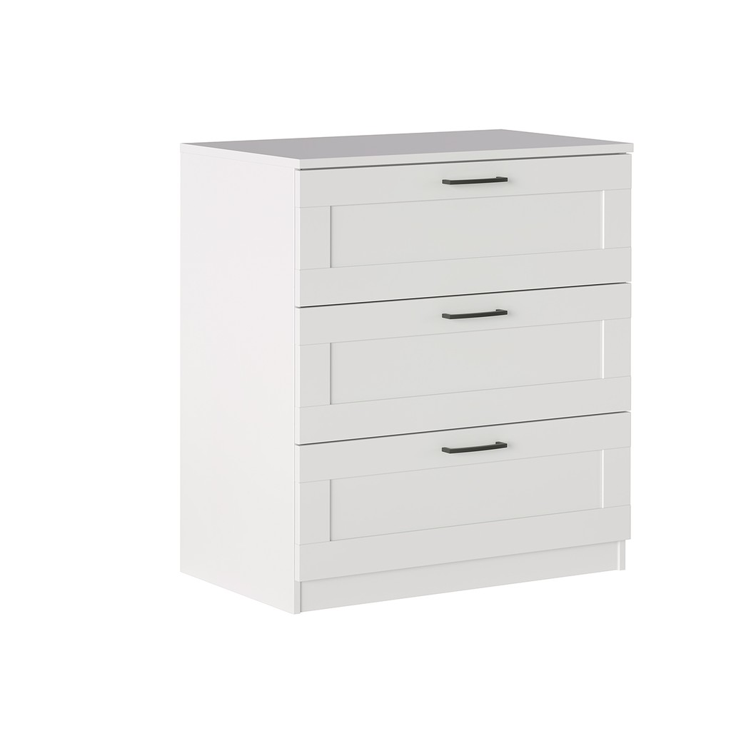 Nhập khẩu 100% từ Ý - Tủ gỗ lắp ghép đa năng Cassettiera 3 ngăn kéo với thiết kế châu Âu thanh lịch
