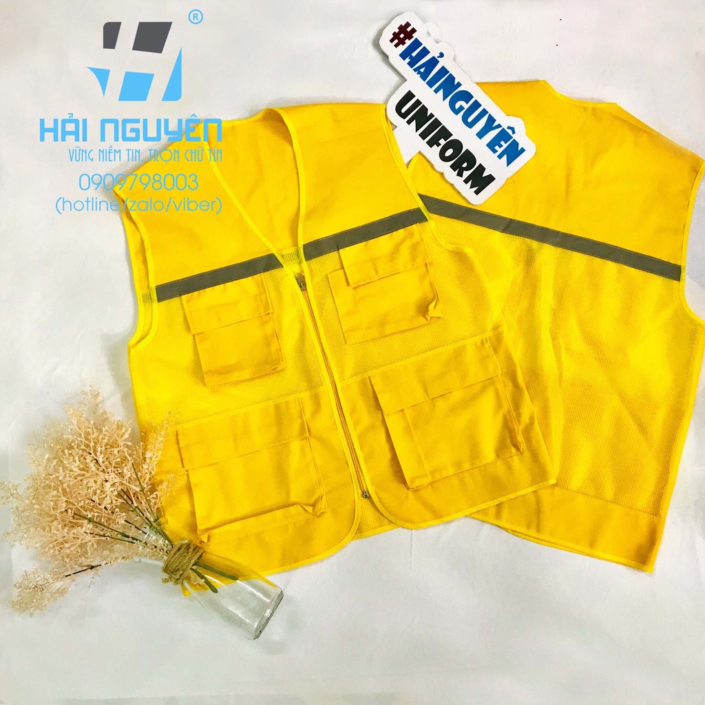 Áo ghile kỹ sư phản quang - áo bảo hộ lao động kỹ sư