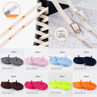 Cặp dây giày 100cm không cần buộc tiện lợi tùy chọn màu sắc
