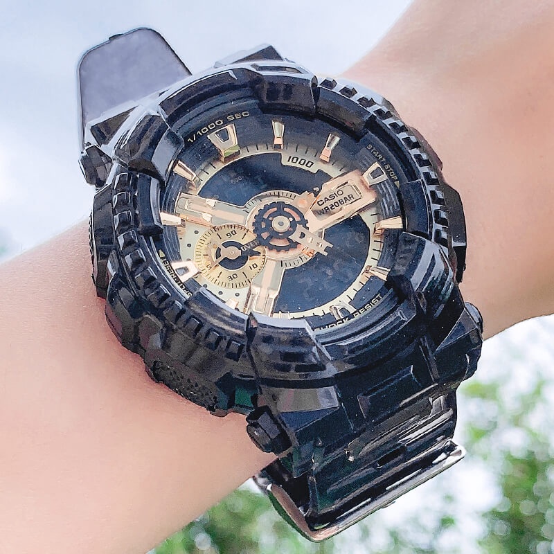 Dây Đeo Tpu Trong Suốt Chống Nước Cho Đồng Hồ Casio G-Shock Ga110 Ga120 Ga140