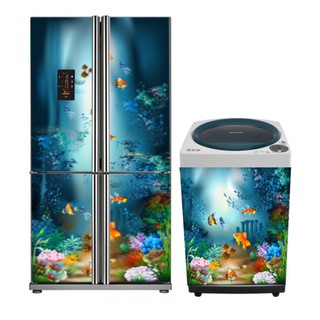 Combo Decal dán Tủ lạnh và Máy giặt