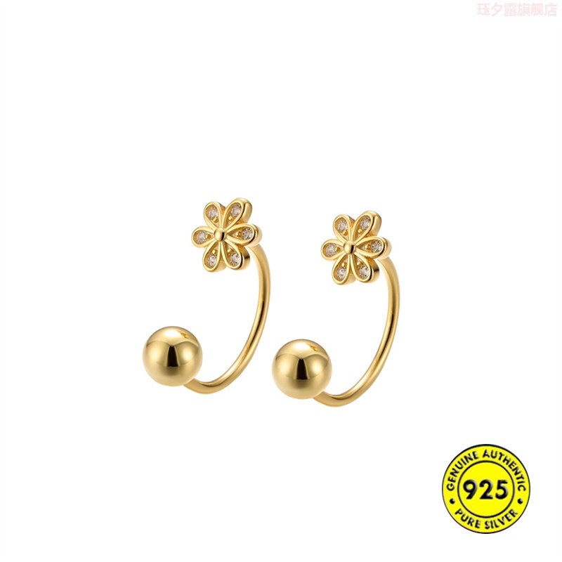 Bông tai mạ bạc 925 thiết kế mới thanh lịch 18K