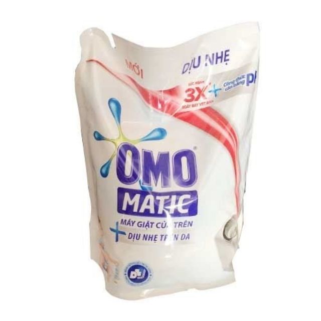 Nước giặt Omo Matic Cửa trên Dịu nhẹ trên da túi 2,4kg