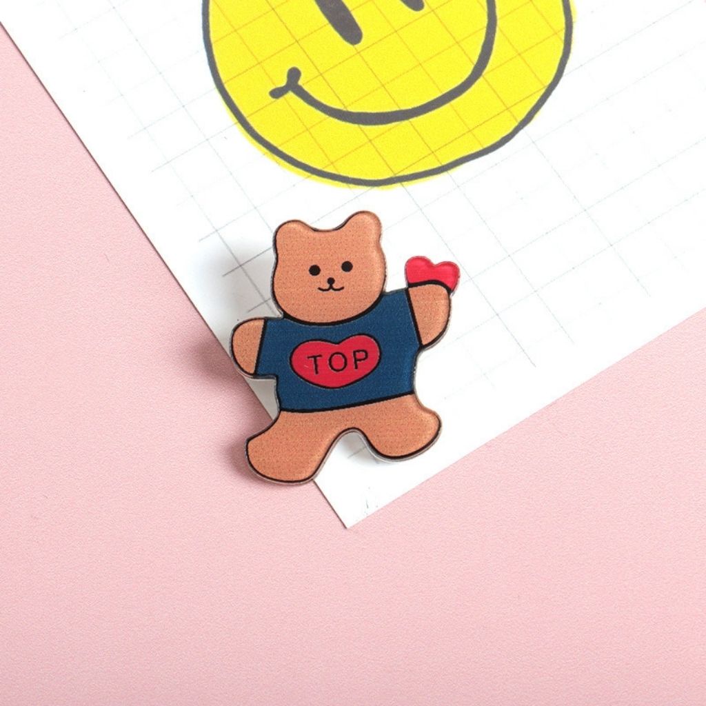 Sticker cute pin cài áo phụ kiện trang trí balo túi xách Duyên Balo MK08