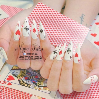 Sticker 3D | Bài Tây Mới 2025 | Hình Dán Móng Tay