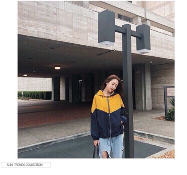 Áo khoác dù phối xéo, HÌNH THẬT TREO MÓC | BigBuy360 - bigbuy360.vn