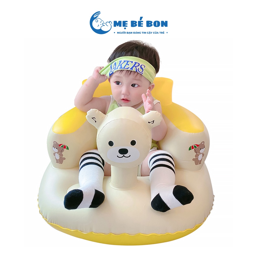 Ghế hơi tập ngồi cho bé ăn dặm có chế độ bơm hơi tự động chống ngã MẸ BÉ BON