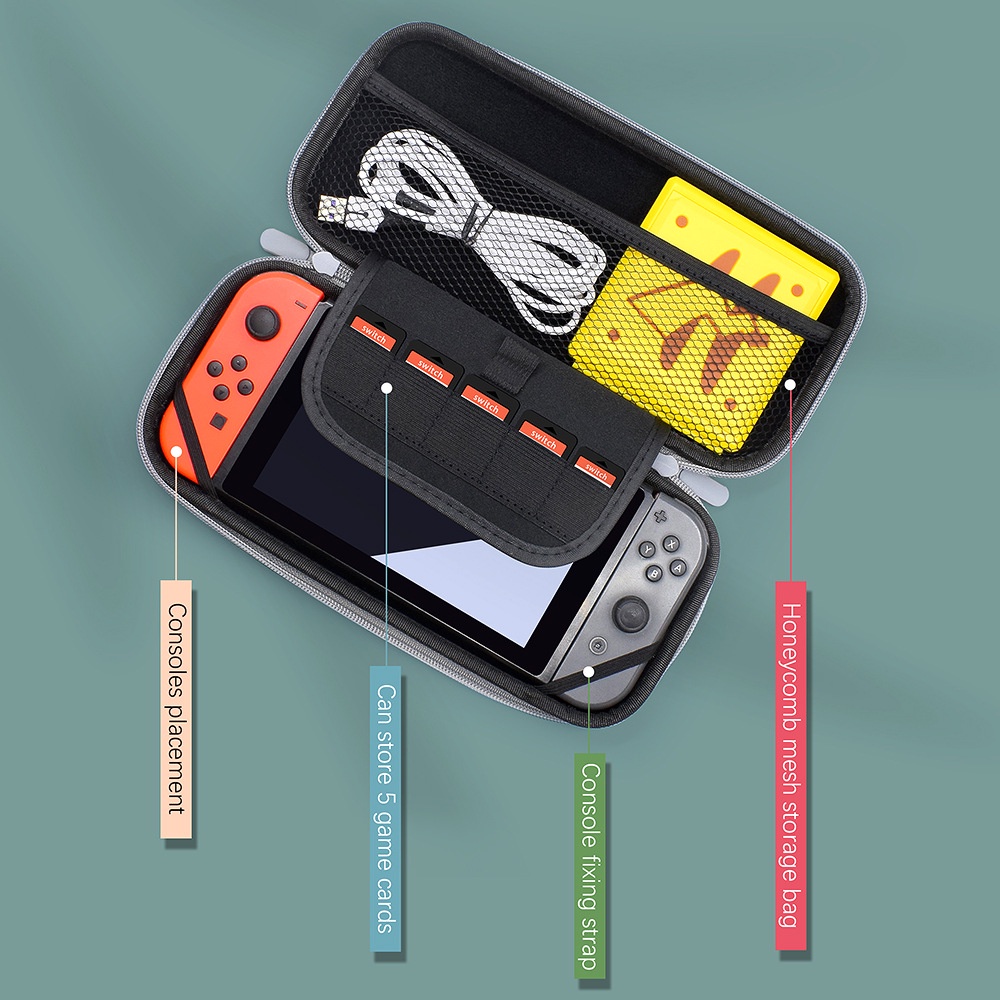 Túi Eva Cứng Màu Gradient Bảo Vệ Cho Máy Chơi Game Nintendo Switch
